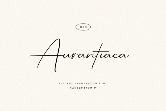 Aurantiaca Signature: The Handwriting Font Balancing Modern Casual with Feminine Elegance