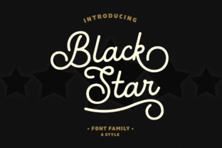 Black Star Family: Elevate Your Designs with This Modern Font