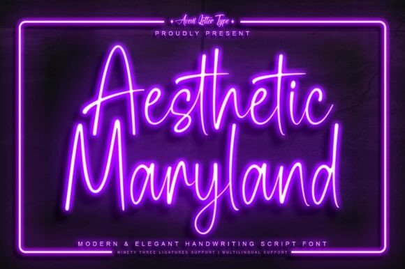 Elevating Your Brand with the Timeless Charm of Aesthetic Maryland Font