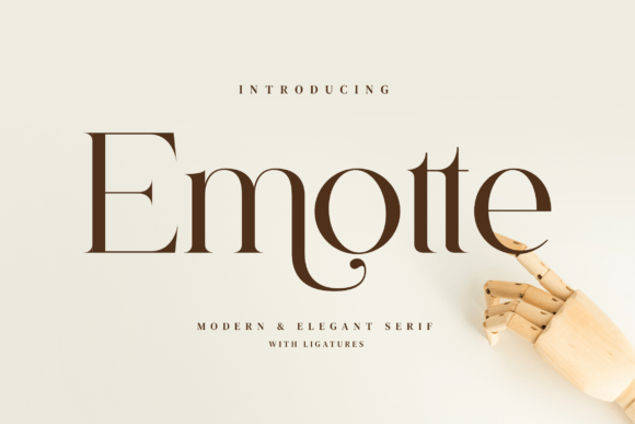 Emotte: A Stylish Serif for Modern Branding and Design