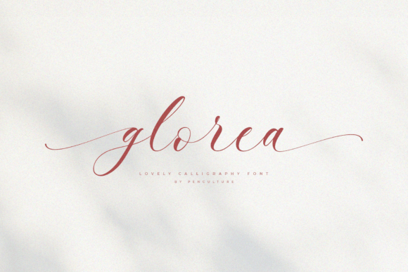 Glorea: A Modern Calligraphy Font for Elegant Design