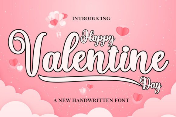 Happy Valentine Day: A Playfully Nostalgic Display Font for Timeless Designs