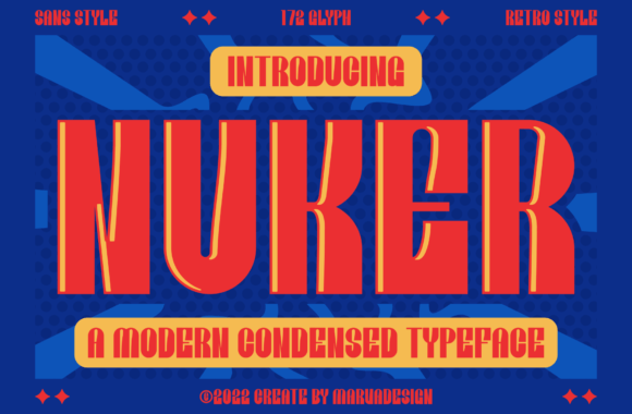 Nuker: A Modern Typeface for Bold Statements