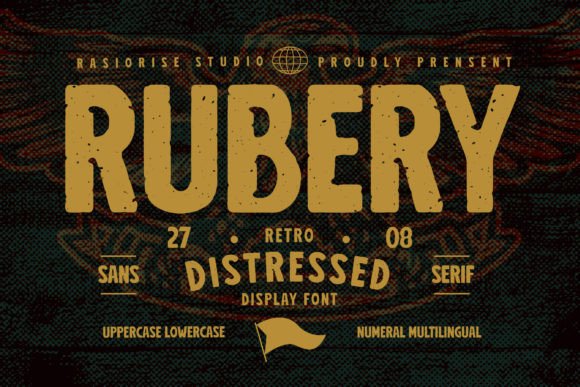 Rubery Font: A Distressed Sans-Serif for Authentic Design