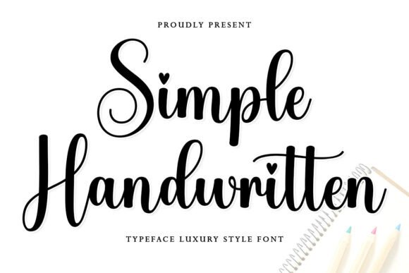 Simple Handwritten: A Sweet Cursive Font for Elegant Designs