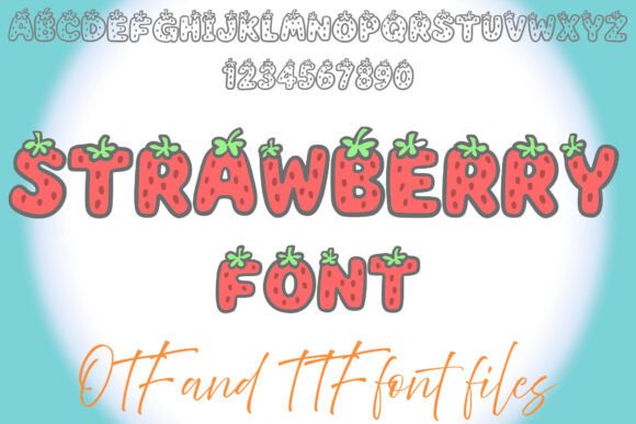 Strawberry: A Typeface That Captures Summer's Sweetest Charm