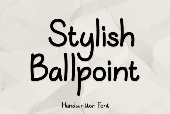 Stylish Ballpoint: The Everyday Handwritten Font with Character