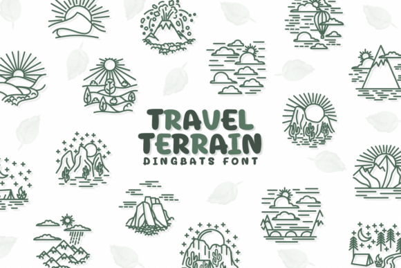 Travel Terrain: A Dingbats Font for Nature-Inspired Design